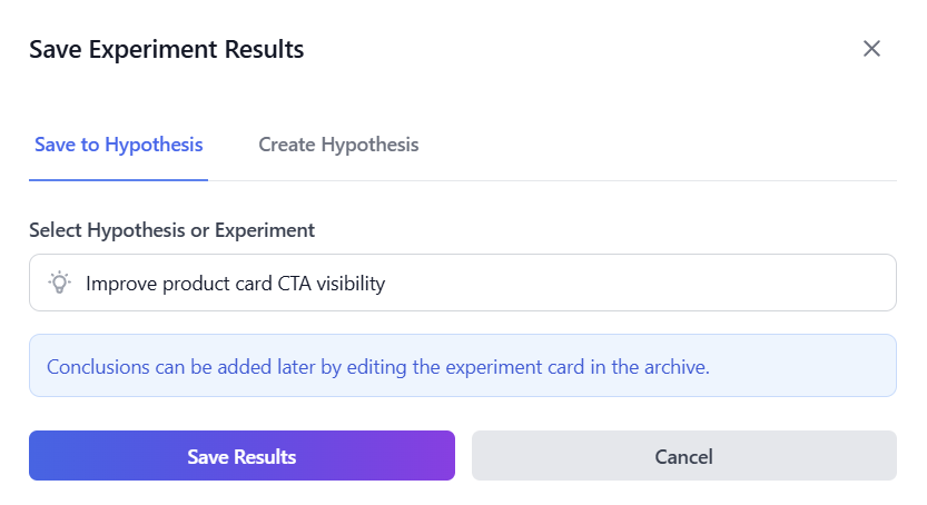 AB-Labz detailed experiment report view